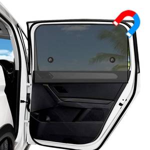 lot 12358 image: Ovege Car Window Shade 2pcs -Car Side Window Sun Shade Baby UV Protection Privacy Suction Magnetic (Back Seat 2pcs), Semi-Transparent