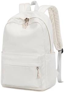 lot 12364 image: School Backpack for Teen Girls Women Laptop Backpack College Bookbags Middle School Travel Work Commuter Back Pack(Solid Beige)
