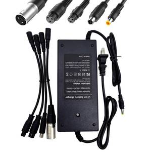 lot 12367 image: 42V 2A (5 Plugs) Charger for Jetson Voyage Razor Swagtron Bird Gotrax Ninebot Segway Hiboy 36V 10S Lithium-ion Battery Converter Interfaces 3 Prong (8mm12mm) DC (5.5  2.52.1mm) 8mm RCA3-Pin XLR