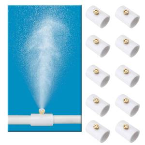 lot 12376 image: H&G lifestyles 12 Inch PVC Mist Nozzle Misting System for Patio Outdoor Mister Coupling PVC Split Section with Mist Nozzle (Pack of 10)