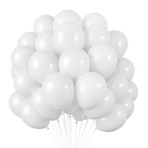 lot 12404 image: RUBFAC 120pcs 12 Inches White Latex Balloons, Matte White Ballons for Birthday Baby Shower Anniversary Wedding Party Supplies Garland Arch Decoration