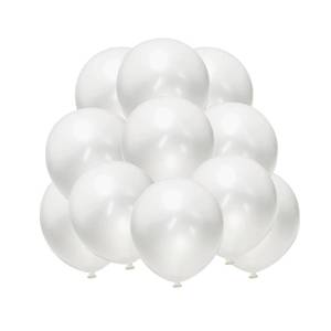 lot 12434 image: Pearl White Balloons 12 Inch 50PCS Matte Round Pearlized Latex for Wedding Birthday Christmas Baby Shower Anniversary Backdrop Theme Party Arch Decorations