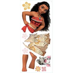 lot 12436 image: RoomMates Disney Moana Giant Peel and Stick Wall Decals by RoomMates, RMK3383GM