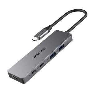lot 16193 image: DIKEQINN USB C Hub 10Gbps Adapter with 2 USB-C 3.2 & 2 USB-A Ports, Power Delivery, High-Speed Multiport Splitter for MacBook Pro, iPhone 1615 Pro, Galaxy S23