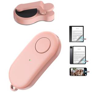 lot 16203 image: Remote Control Page Turner for Kindle Paperwhite Oasis Kobo eReaders,Kindle Clicker Page Turner Accessories for iPhone,iPad, Android Tablets Reading Novels,Camera Video Record&Shutter Selfie (Pink)