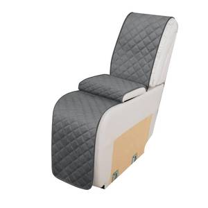 lot 16221 image: HDCAXKJ Velvet Recliner Sectional Couch Covers L Shaped Corner Reclining Sofa Middle Console Cover Washable Thick Non Slip Sectional Recliner Center Console Slipcover (1 Middle Console, Dark Gray)