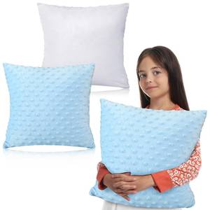 lot 17375 image: CroBlissful Wenqik Vibrating Pillow Activated Sensory Pillow for Kids and Adults with Textured Stimulation Bumps and Soft Plush Cover(12 x 12 Inch,Light Blue)