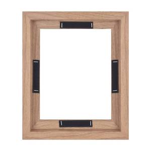 lot 17385 image: MCS Canvas Float Frames 8x10 Frame, Walnut Wood Grain for Finished Canvases, Vertical & Horizontal Wall with Adhesive for Canvas Paintings (1-Pack)