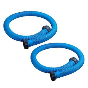 lot 17412 image: 1-12 Inch 59 Inch Accessory Pool Pump Replacement Hose for Pool Sand Filters &amp Saltwater Systems with 1,500 to 2,500 GPH Capacity (2 pack blue)