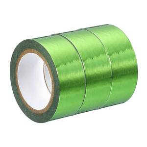 lot 18343 image: PATIKIL 15mm x 5m Metallic Washi Tape, 3 Roll Mirror Masking Foil Sticker Self Adhesive for DIY Art Craft Wrapping Decoration, Green