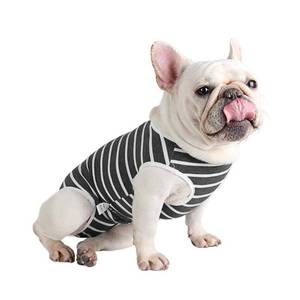 lot 18350 image: Due Felice Dog Diapers Period Suit for Female Dog Sanitary Panties in Heat Male Doggy Diapers Cover Dog Onesie to Keep Diaper On Fit for Small Medium Dogs Gray StripeMedium