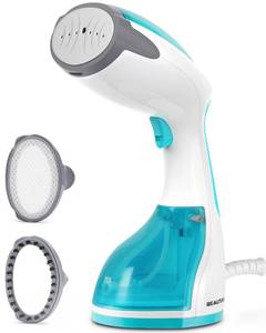 lot 18365 image: BEAUTURAL Steamer for Clothes, Portable Handheld Garment Fabric Wrinkles Remover, 30-Second Fast Heat-up, Auto-Off, Large Detachable Water Tank