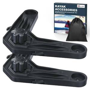 lot 19013 image: Kayak V Bracket, Fishing Kayak Accessories for Kayak Paddle Holder Cup Holder Multifunctional Kayak Rail Mount Accessories Release Your Hands While Fishing, 2Pack