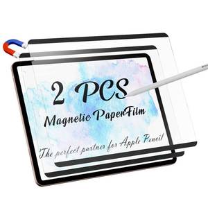 lot 20146 image: Peslv 2 Pack Magnetic PaperFilm for iPad 9th & 7th Generation, iPad Air 3 & iPad Pro 10.5in - 10.2 Inch Feel Like WritingDrawing on Paper, Removable Matte Anti-Glare Blue Light Screen Protector