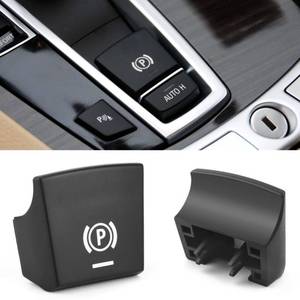 lot 20150 image: Jaronx Compatible with BMW Parking Brake Button 5 F106 F127 F01X3 F25X4 F26X5 F15X6 F16 2015-2019, Electronic Parking Switch Button Cover E-Brake P Button Replacement for BMW 2015-2019