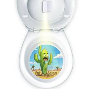 lot 20151 image: Faivykyd Potty Training Toilet Target for Boys  Fun Toilet Training Pee Target Aid with Desert Cactus Theme