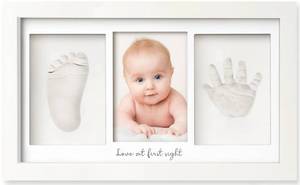lot 2362 image: Duo Baby Handprint & Footprint Keepsake Frame Kit