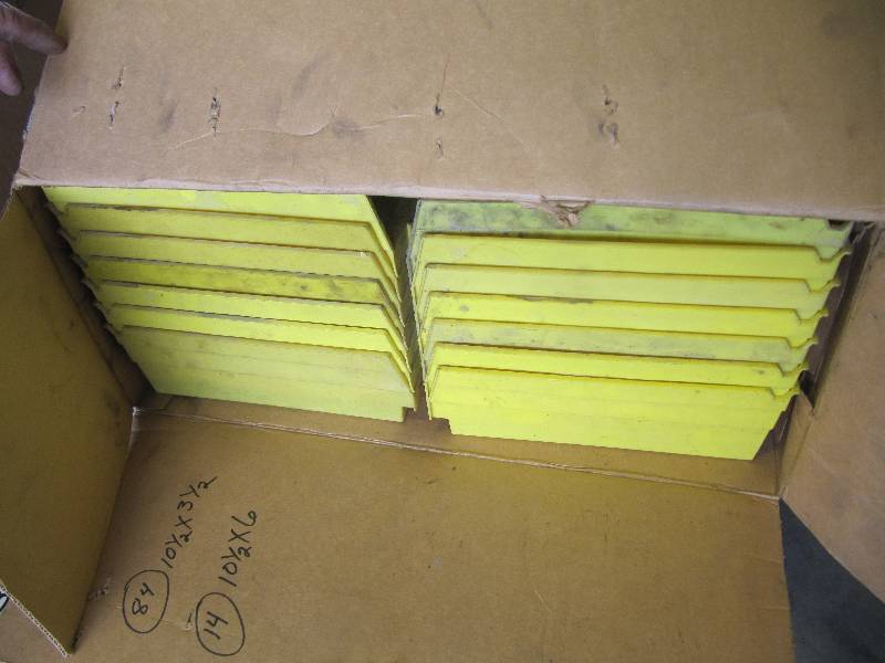 lot 708 image: Large Lot of (84)  Yellow Parts Containers  10 12 X 3 12 & (14) 10 12 X 6