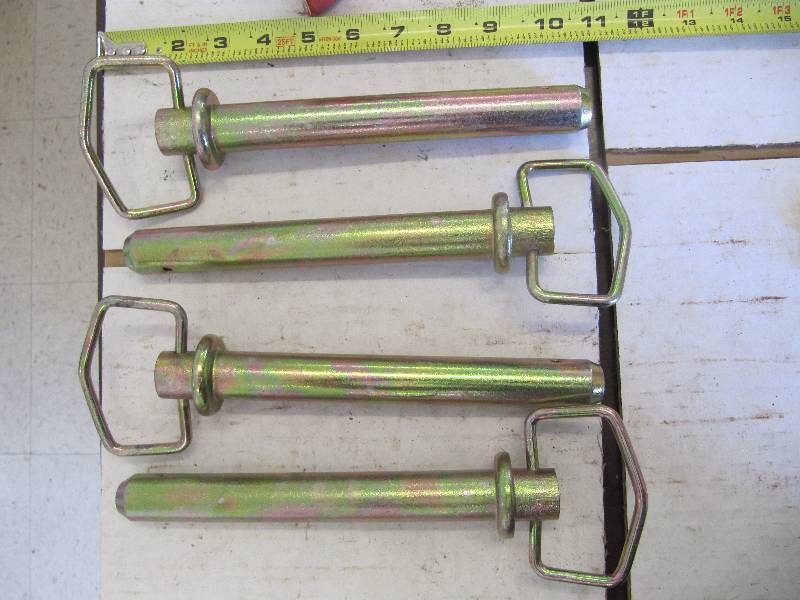 lot 760 image: Lot of 4 New  Cold Forged Tractor Hitch Pins 1 pin dia. 11 In Length