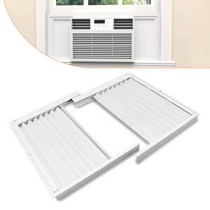 lot 1501 image: GCGOODS Window Air Conditioner Side Panels with Frame, Adjustable Window AC Side Panel Kit, Universal Fits for 8,000 BTU Window Air Conditioner Units, Window AC Side Panel with Frame