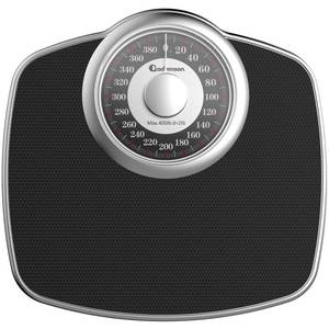 lot 1509 image: Adamson A25 Scales for Body Weight - Up to 400 LB - New - 5.3 Dial on 12.4in x 10.2in Platform - Anti-Skid Rubber Surface - Bathroom Scale Analog - Durable with 20-Year Assurance - Silverin