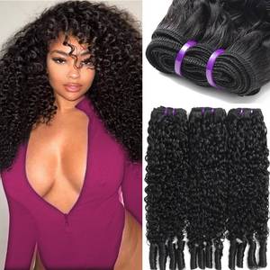 lot 2211 image: Burmese Curly Human Hair 3 Bundles 18 20 22 Inch 14A Unprocessed Virgin Burmese Water wave Hair Extension Real Human Hair Natural Color Spiral Curly End 3C4A Human Hair Weft Extensions