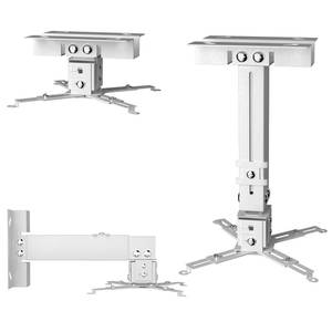 lot 2228 image: SCREENMAX Ceiling Mount,Projector Wall Mount Adjustable Height and Extendable Arms, 3-in-1 Universal Projector Ceiling Holder, Mount Quick Release for Epson, Optoma, Benq, White