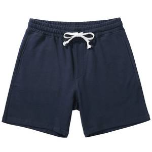 lot 2245 image: AMY COULEE Mens Athletic Workout Shorts 5.5 Cotton Casual Shorts Elastic Waist Joggers Sports Sweat Shorts (Navy, M)in