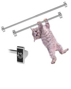 lot 2301 image: TidyFriend Magnetic Towel Holder for Refrigerator - 2 Pack Adjustable Towel Holder, Magnetic Towel Bar for Fridge, Kitchen Stove, Oven, Dishwasher, Sink Laundry Washing Machine (Modern Silver)