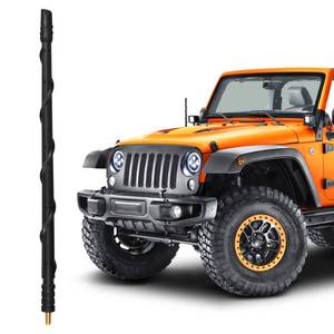 lot 2307 image: BASIKER Antenna Compatible with Jeep Wrangler JK JL JT Gladiator Rubicon Sahara 2007-2023 2024 2025, 13 Inch Car Replacement Antenna, Gladiator Jeep Accessories Designed for Optimized Radio Reception