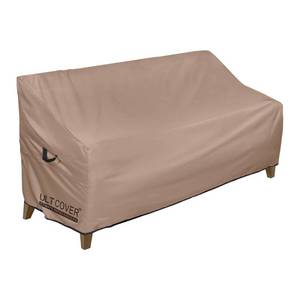 lot 2312 image: ULTCOVER Waterproof Outdoor Sofa Cover - Heavy Duty Patio Bench Covers 70W x 30D x 35H inch
