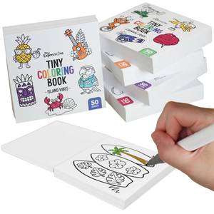 lot 2314 image: Tiny Expressions Mini Coloring Books for Adults and Kids (3x3 Inches) - Pocket Size  Bulk 5 Pack Small, Simple Stress Relief Coloring Book for Relaxation, Mindfulness and Anxiety