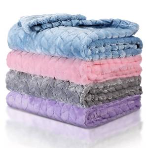 lot 2329 image: Frienda 4 Pcs Baby Fuzzy Blanket Fluffy Baby Blanket for Boys Girls Soft Warm Infant Newborn Toddler Receiving Nursery Bed Supplies, 32 x 24 Inch(Elegant Color)