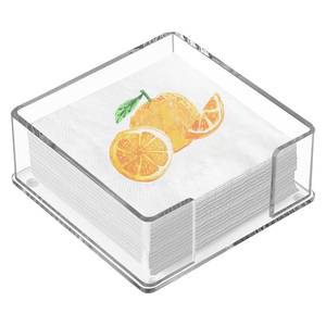 lot 2381 image: ZWIN Acrylic Cocktail Napkin Holder for Table, 5.5 x 5.5 Clear Beverage Napkin Holder Square for Bar, Party, Dinner, Kitchen and Bathroom