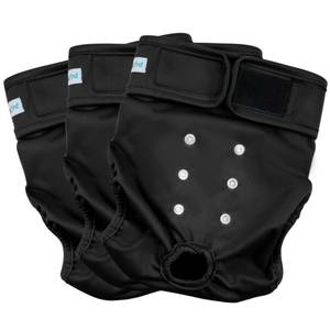lot 2382 image: Paw Legend Washable Reusable Female Dog Period Diapers for Heat Doggie Puppy Diapers for Female Dogs (3 Pack, Medium)