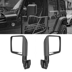 lot 5392 image: Riasdy Mirrors Doors off Side View Mirrors Half Doors for Jeep Wrangler CJ7 YJ JKJL Gladiator JT 1997-2024 - 1 Pair