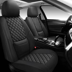 lot 5421 image: NS YOLO Full Coverage Leather Car Seat Covers,Waterproof Seat Covers for Cars,SUVs Pick-up Truck, Car Seat Cushion,Car Seat Protector,Front Seat Cover,Black Seat Cover with 2 Seats