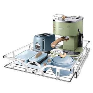 lot 9642 image: Tksrn Pull Out Cabinet Organizer (14 W x 21in D), Slide Out Shelves for Kitchen and Bathroom, Under Sink Storage (NEED 15in W and 22in D)in
