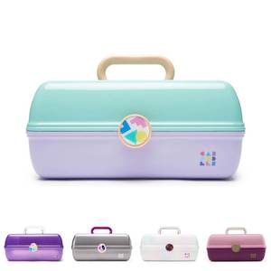 lot 9644 image: Caboodles On-The- Go Girl, Seafoam Over Lavender, 1 Count (Pack of 1)