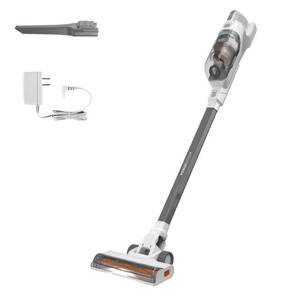 lot 9664 image: Powers on But No Charger BLACKDECKER POWERSERIES 20V MAX Cordless Stick Vacuum Cleaner with LED Floor Lights, Lightweight, Multi-Surface (BHFEA520J) , Gray