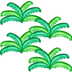 lot 10132 image: Wettarn 20 Pcs Palm Tree Leaves Balloons, Helium Foil Coconut Tree Leaves Balloons Green Palm Decorations for Kidsft Birthday Hawaii Luau Tropical Party Baby Shower, 35.43 x 14.57 Inches