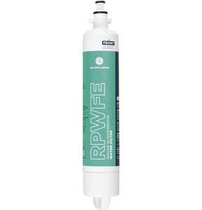 lot 10136 image: GE RPWFE Refrigerator Water Filter, Genuine Replacement Filter, Certified to Reduce Lead, Sulfur, and 50 Other Impurities, Replace Every 6 Months for Best Results, Pack of 1