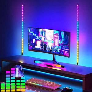 lot 10145 image: ZOKON 2PCS Computer TV Voice-Activated Pickup Rhythm Light Music Sync Color Changing RGB Led Strip Built-in Mic,Bluetooth App Control LED Tape Lights with Remote (Multi-Colored