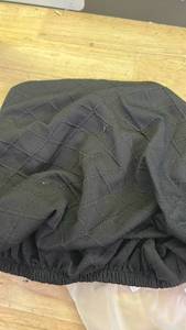 lot 10184 image: Melaluxe Stretch Jacquard Slipcover, Black (for seat)