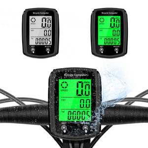 lot 12091 image: Hilceriy Bike Computer and Bicycle Odometer Wired MPH KMH Bike Speedometer with Automatic Wake-Up Cycling Speed Tracker LCD Display and Single Mileage and Multi-Functions and Calories Statistics