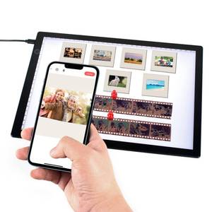 lot 15221 image: Slide Viewer Light Pad for Slides and Film Negative Scanning, Ultra-Thin A4 Size Magnetic Backlight with 3 Brightness Levels, USB Powered