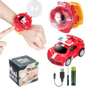 lot 16251 image: 2023 Remote Control Car Watch Toys with LED Light,2.4 GHz Mini Racing Cars Wrist Toy for Kids Adults,RC Small Car Interactive Outdoor Game Easter Halloween Birthday Gifts,Red