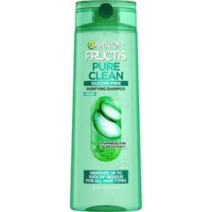 lot 16262 image: Garnier Fructis Pure Clean Purifying Shampoo, Silicone-Free, 12.5 Fl Oz, 1 Count (Packaging May Vary)