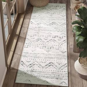 lot 17471 image: jinchan Boho Runner Rug 2x6 - Moroccan Machine Washable Non-Slip Bohemian Diamond Low-Pile Soft Runner Rug for Entryway Hallway Kitchen Bedroom Laundry Room (2x6ft,Charcoal)