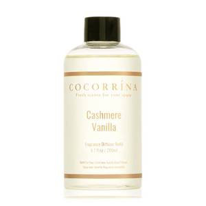 lot 17473 image: COCORRNA Reed Diffuser Refill - Cashmere Vanilla 6.7 Fl.oz Reed Diffuser Refill with 8 Sticks